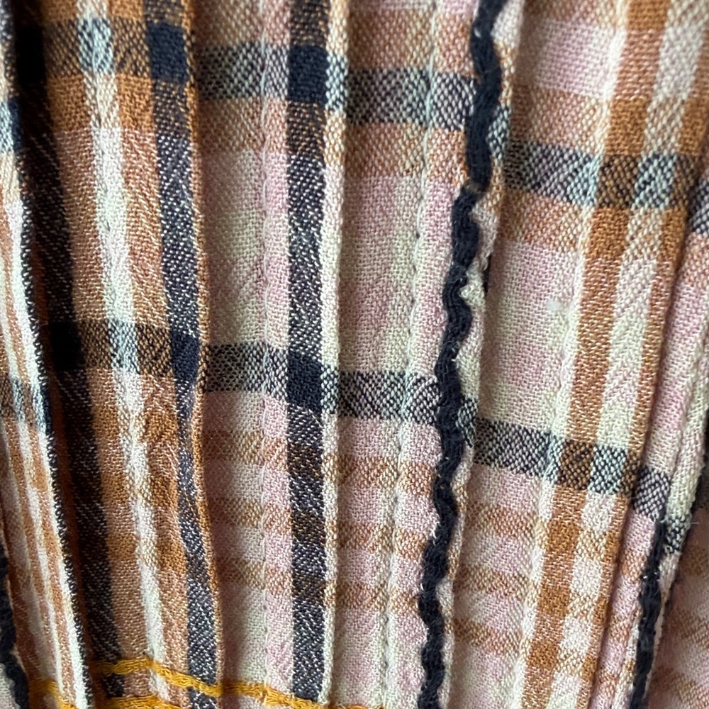 Free People Multicolor Plaid Long Sleeve Dress - Picture 3 of 4